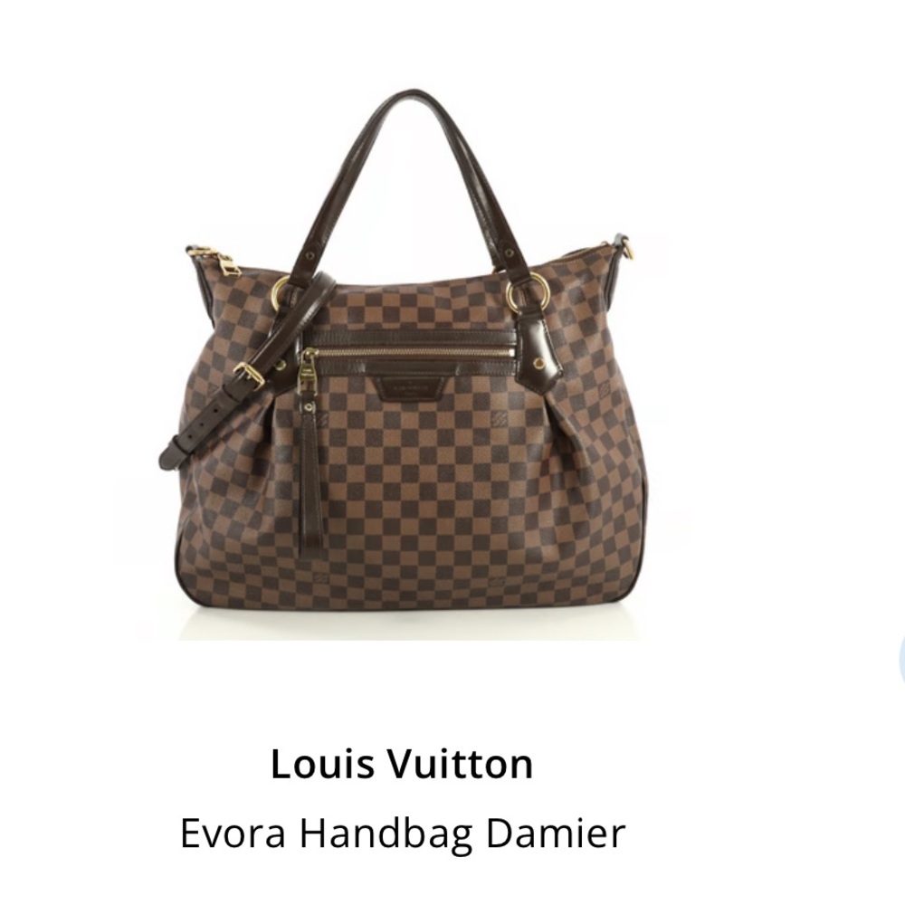 SOLD Louis Vuitton Brown Shoulder Bag with Damier Pattern evora